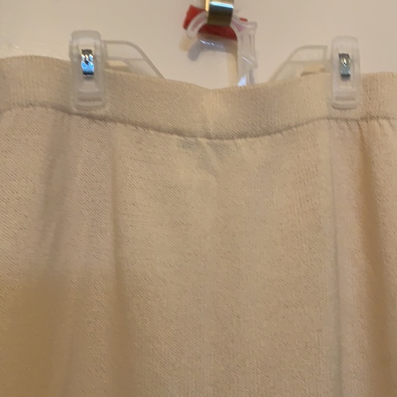 ST. JOHN BEIGE SANTANA KNIT PENCIL SKIRT SIZE 12 NEW CREAM IVORY - Picture 6 of 11